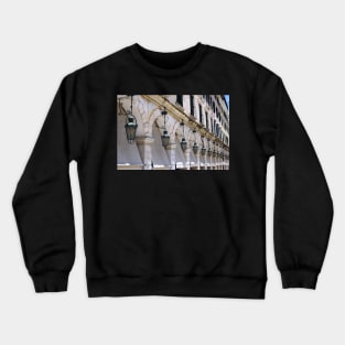 The Liston, Corfu Town, Corfu, Greece Crewneck Sweatshirt